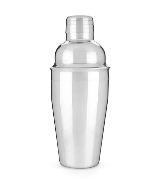 Silver cocktail shaker